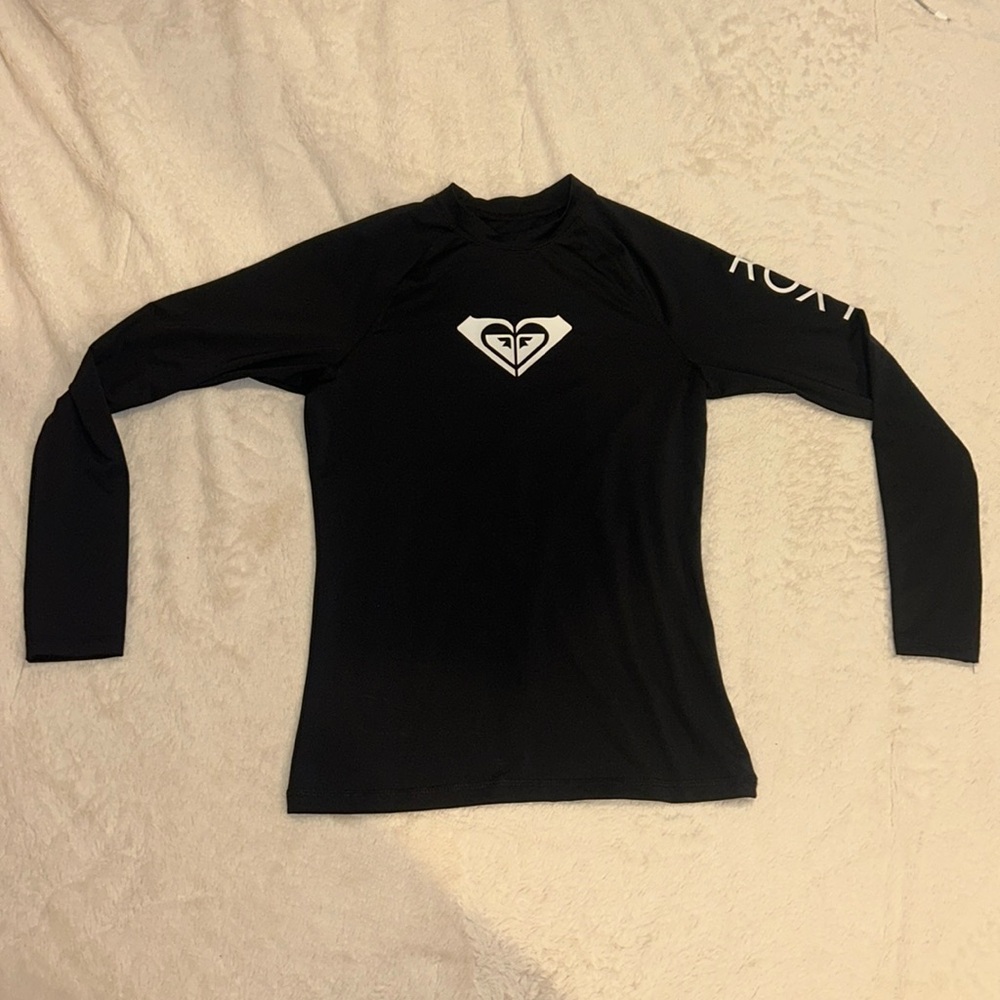 Large black Roxy Rash Guard